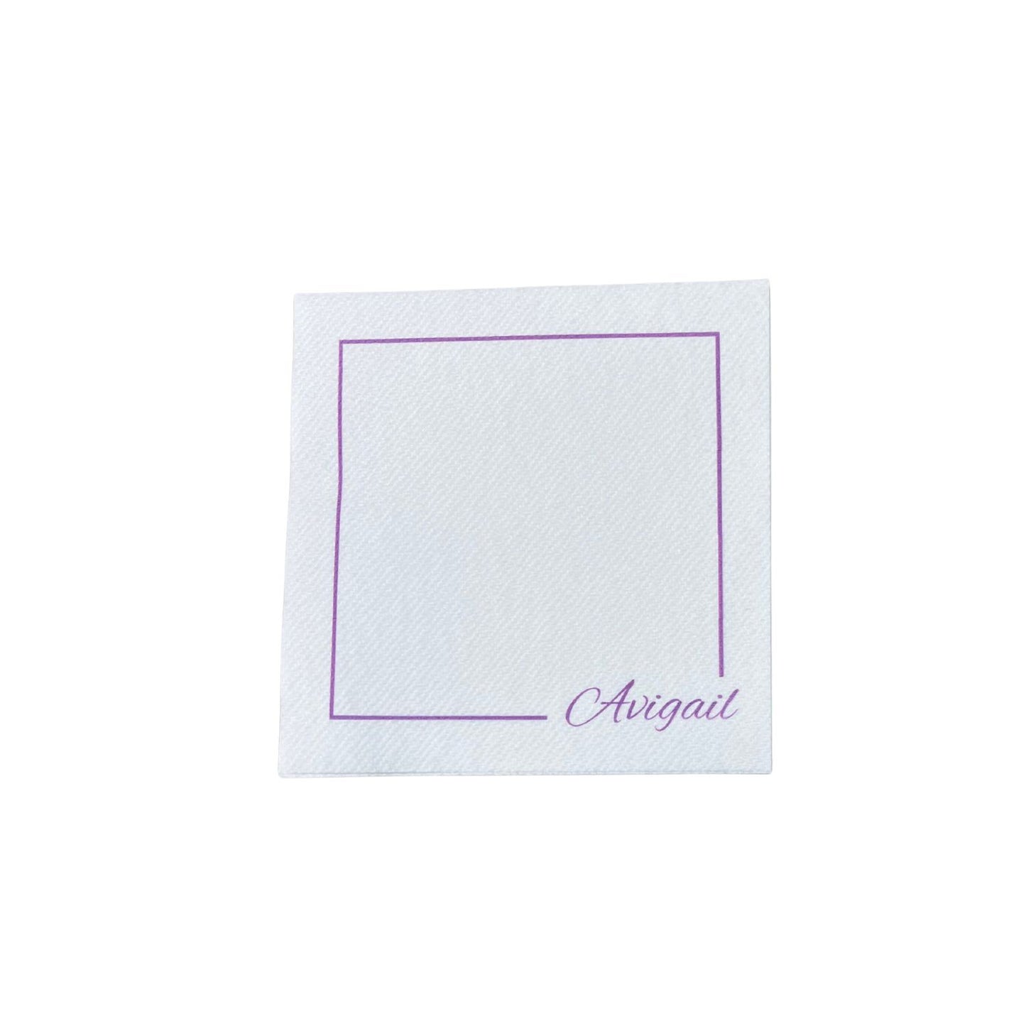 Script Border Cocktail Napkins