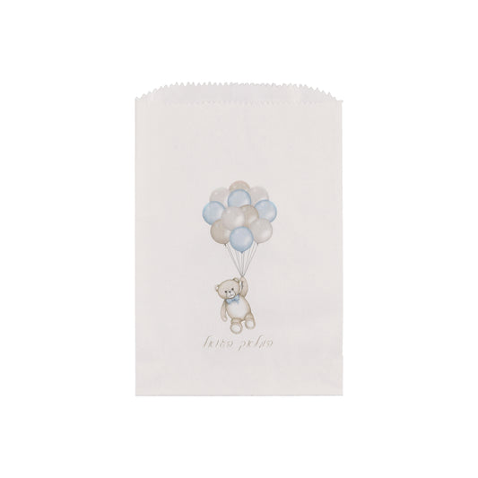 Bear  Balloons Glassine Paper Bag
