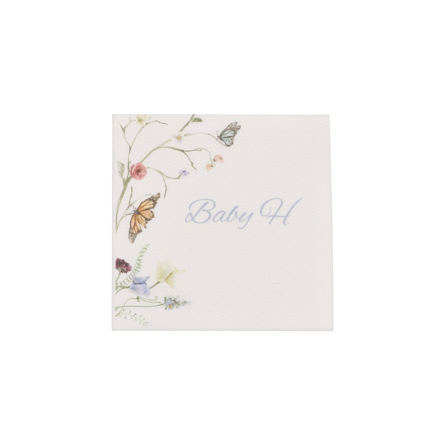 Floral Baby H Cocktail Napkin